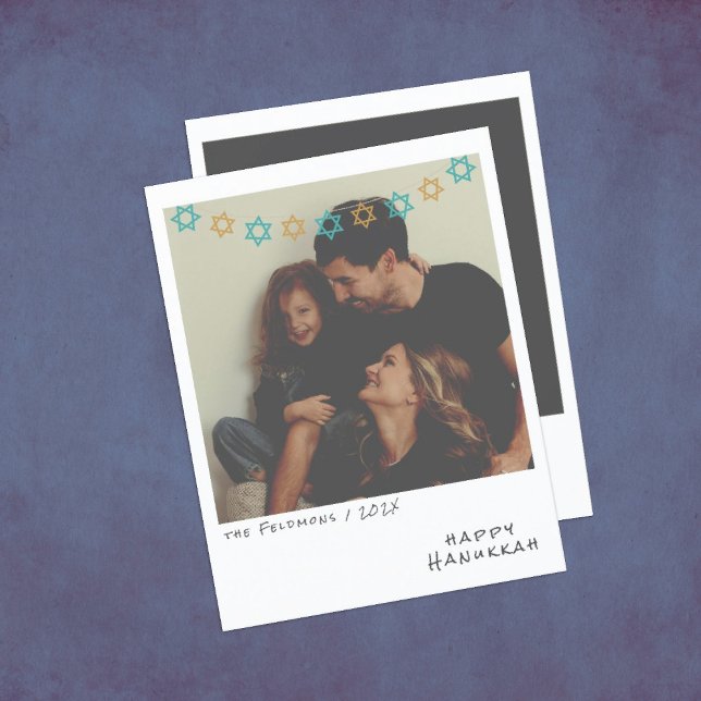 Festividades Cartão de Feriado de Hanukkah de Foto Instantânea  (Criador carregado)
