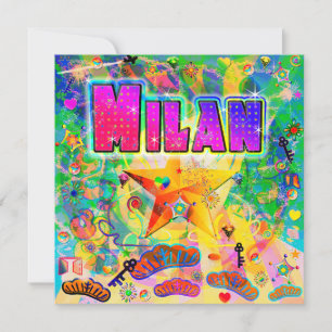 Festividades Cartão de Feriado de Horário de Milan Epoch