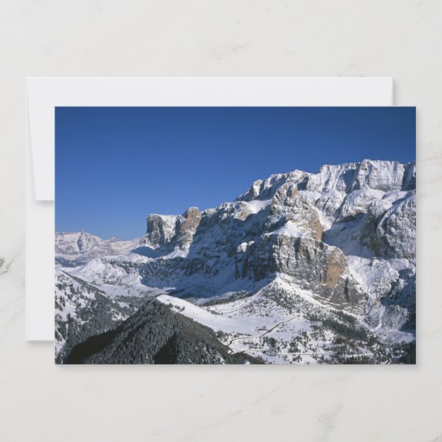 Festividades Cartão de Feriado de Inverno Sella Gruppe (Frente)