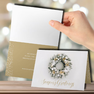 Festividades Cartão de Feriado de Negócio Aberto da Frota de Na