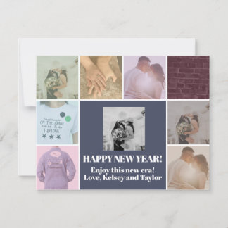 Festividades cartão de feriado de novas eras