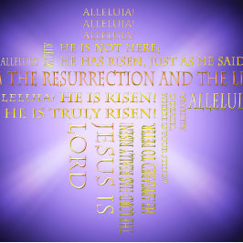 Festividades Cartão de Feriado de Nuvem de Páscoa de Ressurreiç