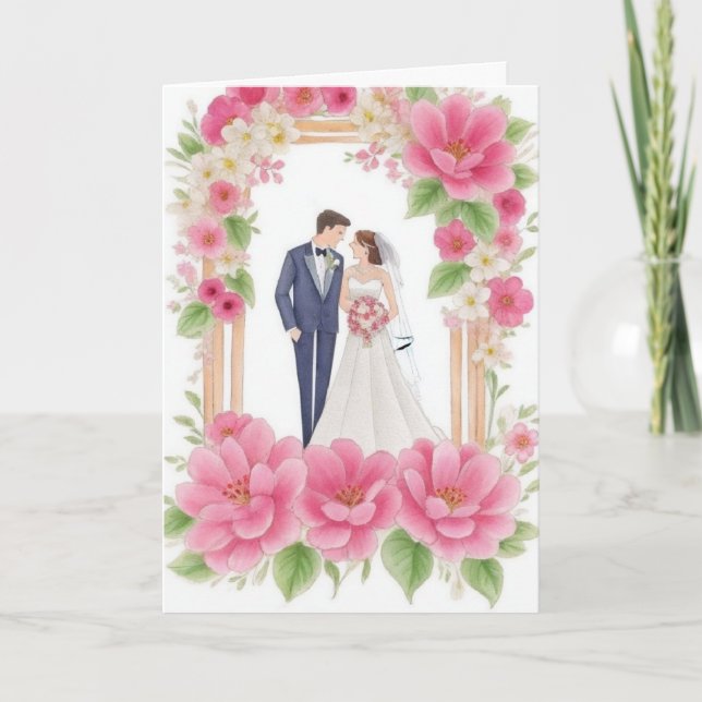 Festividades Cartão de Feriado de Sinais de Casamento (Frente)