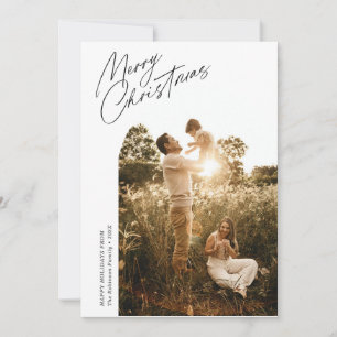 Festividades cartão de feriado do arco de natal do gráfico fino