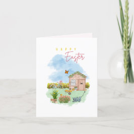 Festividades Cartão de Feriado Dobrado da páscoa