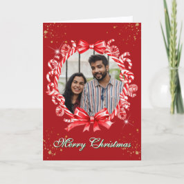 Festividades Cartão de Feriado Dobrado de Fenda de Candy Colorf