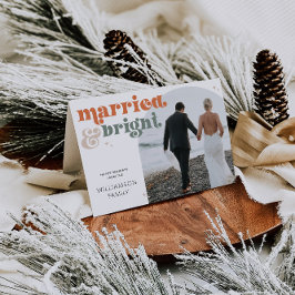 Festividades Cartão de Feriado Dobrado de Foto em Arco Retroati