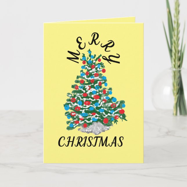 Festividades Cartão de Feriado Dobrado: NATAL DE MERRY (Frente)