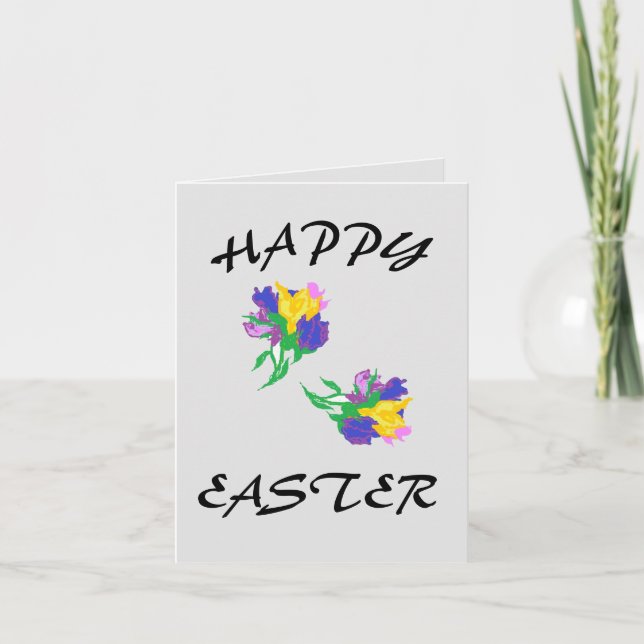 Festividades Cartão de Feriado Dobrado : Páscoas (Frente)