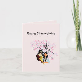 Festividades Cartão de Feriado Dobrado : Primeira Ação de Graça