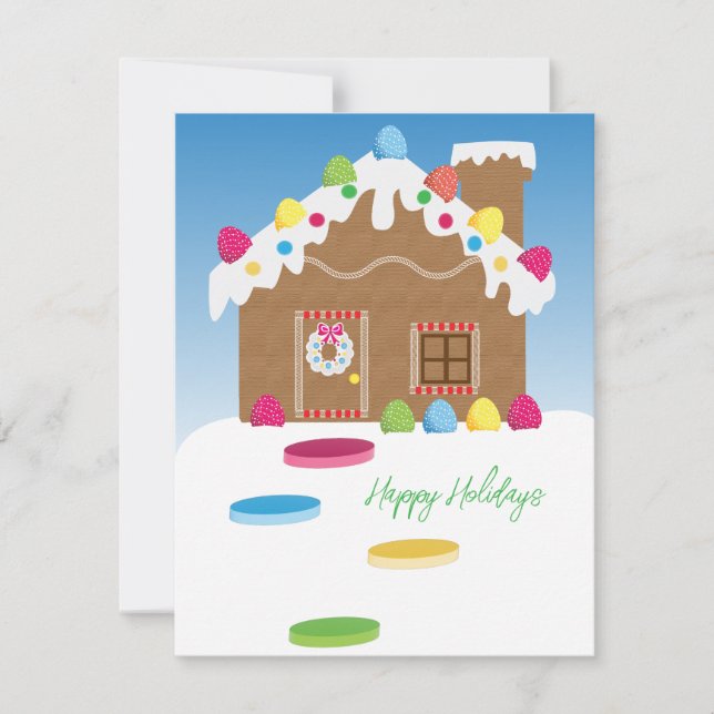 Festividades Cartão de feriado feliz (Frente)