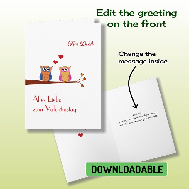 Festividades Cartão de Feriado Gérmen de dia de os namorados (Criador carregado)