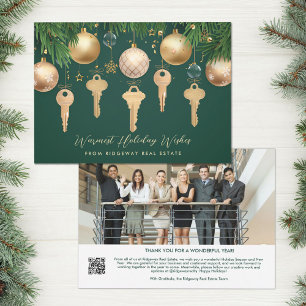 Festividades Cartão de Feriado Imobiliário de Código QR Fotográ