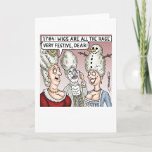 Cartão de Feriado Natal Wigs