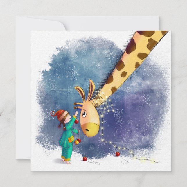 Festividades Cartão de Feriado Plano (Frente)