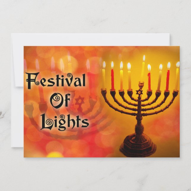 Festividades Cartão de Feriado Plano (Frente)