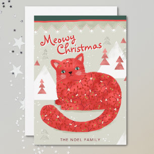 Festividades Cartão de Feriado Plano de Ilustração de Natal Red