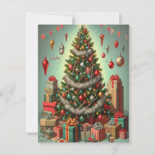 Festividades Cartão de Feriado Plano, Tamanho: 10,8 cm x 14 cm,