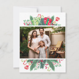 Festividades Cartão de Feriado Plano, Tamanho: 4,25" x 5,5", Pa