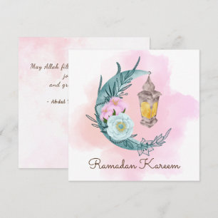 Festividades Cartão de Feriado Ramadan Kareem Crescent