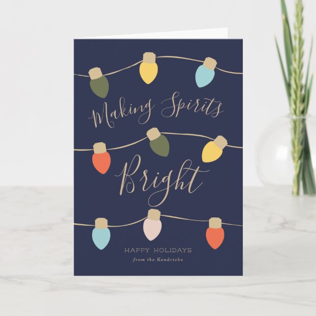 Festividades Cartão de Feriado Retro Twinkles (Frente)