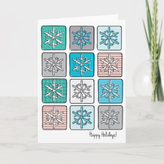 Festividades Cartão de Feriado Snowflake