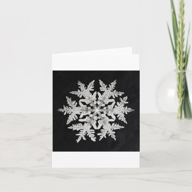 Festividades Cartão de feriado Snowflake 2 (Frente)