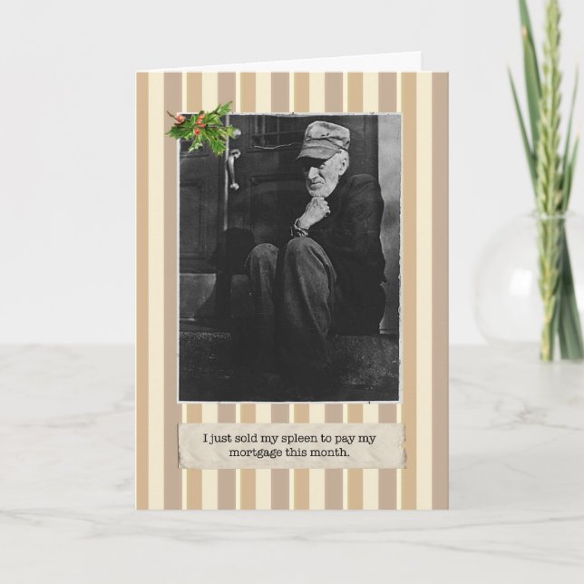 Festividades Cartão de Feriado Spleen de Depressão do excelente (Frente)