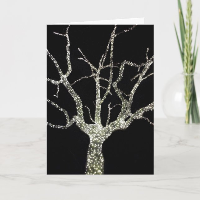 Festividades Cartão de Feriado 'Tree of Light' - Vazio (Frente)