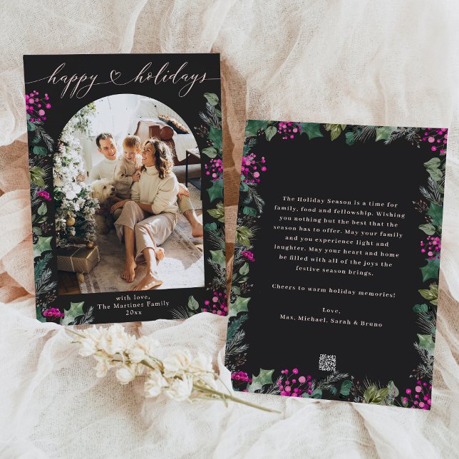 Festividades Cartão de Feriados Feliz da Folhagem Cor-de-Rosa E (Criador carregado)