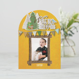 Festividades Cartão de Férias Aconchegante da Floresta Ornament