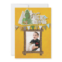 Cartão de Férias Aconchegante da Floresta Ornament