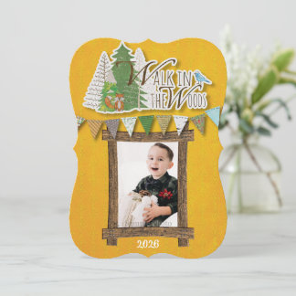 Festividades Cartão de Férias Aconchegante da Floresta Ornament