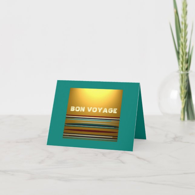 Festividades Cartão de Férias Bright Bon Voyage (Frente)