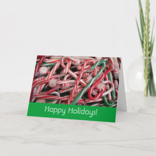 Festividades Cartão de Férias Candy e Peppermints (Vazio In