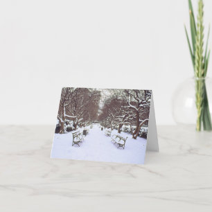Festividades Cartão de Férias "Central Park in Winter" - Natal