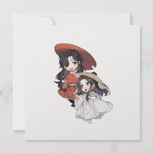 Festividades Cartão de Férias Chibi Tgcf Plano