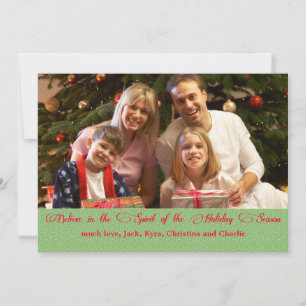 Festividades Cartão de Férias com Foto 'Acredite no Espírito'