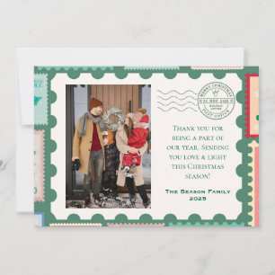 Festividades Cartão de Férias com Foto Temática de Cartão Posta
