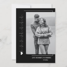 Cartão de Férias com Fotografias de casal Simples