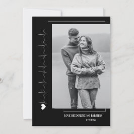 Festividades Cartão de Férias com Fotografias de casal Simples