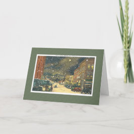 Festividades Cartão de férias com letreiro Vintage Bristol