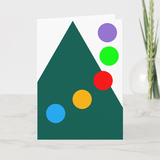 Festividades Cartão de Férias Contemporâneo (Frente)