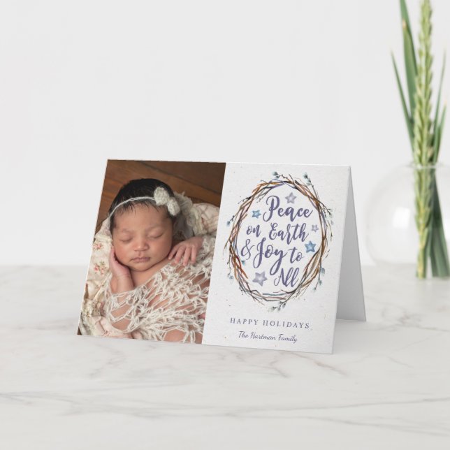 Festividades Cartão de Férias Curto-Termo Dobrado (Frente)