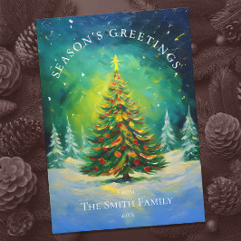 Festividades Cartão de Férias da Árvore de Natal