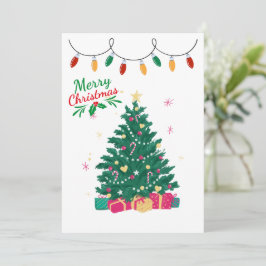 Festividades Cartão de Férias da Árvore Feliz de Natal