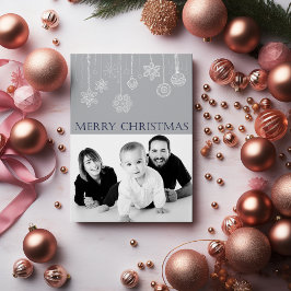 Festividades Cartão de Férias da Família Azul Feliz Natal