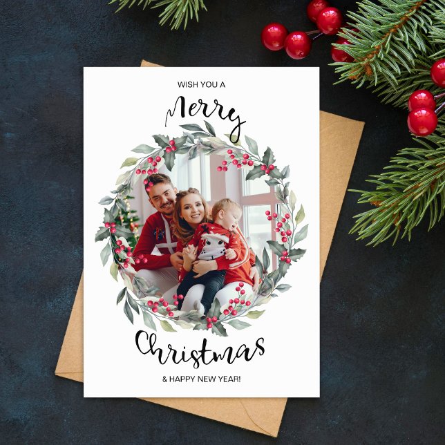 Festividades Cartão de Férias da Família Feliz Natal (Criador carregado)