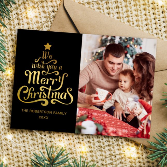 Festividades Cartão de Férias da Família Feliz Natal (Criador carregado)