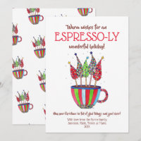 Cartão de Férias das Árvores de Natal do Espresso